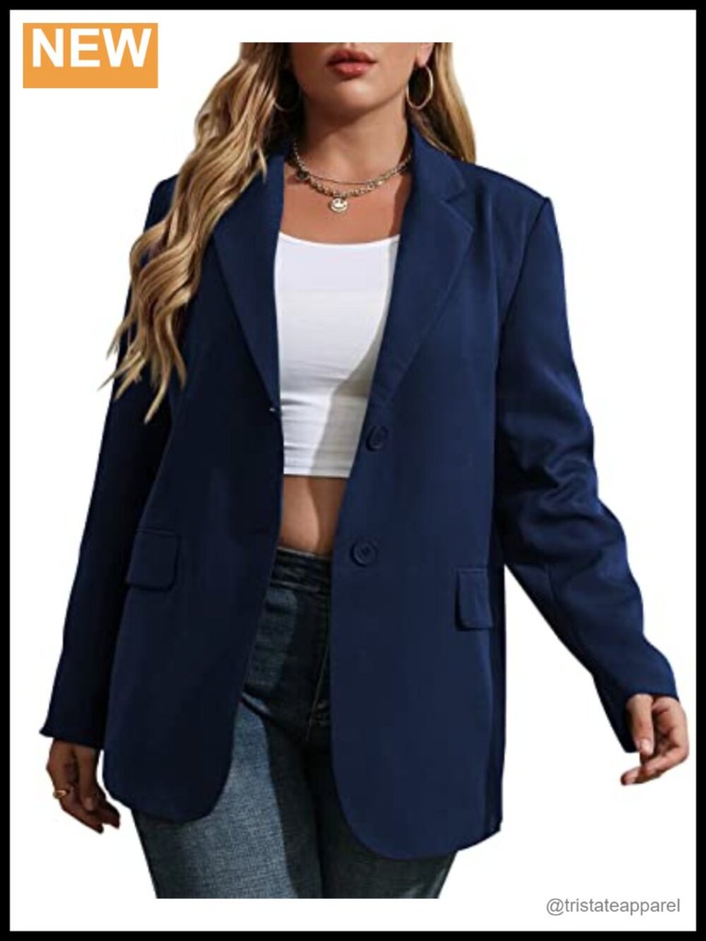 Plus Size Casual Blazer Long Sleeve Open Front Lapel Work Office Jacket
